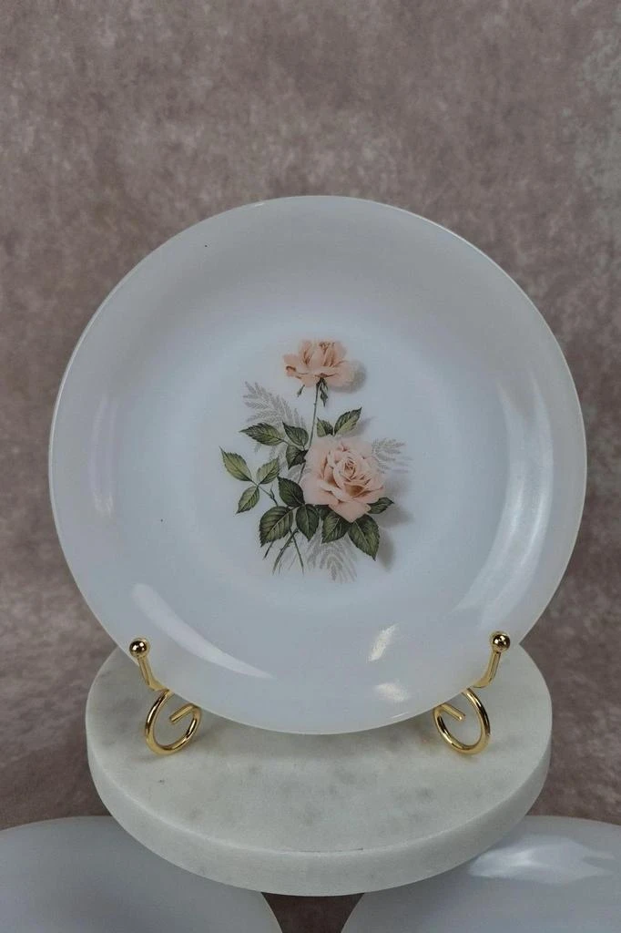 Set van 4 vintage Arcopal roze borden 🌴🌷 – photo 2